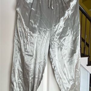 Harlow Metallic Gray Joggers